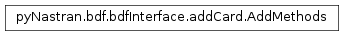 Inheritance diagram of pyNastran.bdf.bdfInterface.addCard